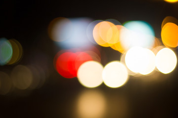 Colorful abstract bokeh Background, City night light bokeh,Party light on night,background defocused