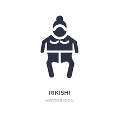 rikishi icon on white background. Simple element illustration from People concept.