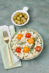 Traditional pasta with vegetables