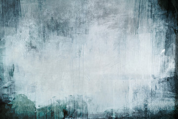 Old blue wall, grungy background or texture