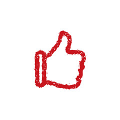 rubber stamp icon (good,thumb up,OK)