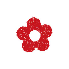 rubber stamp icon (flower)
