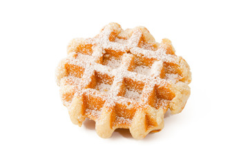 Waffel mit Staubzucker