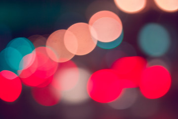 Colorful abstract bokeh Background, City night light bokeh,Party light on night,background defocused