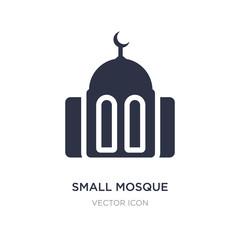 small mosque icon on white background. Simple element illustration from Religion concept.