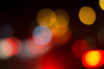 Colorful abstract bokeh Background, City night light bokeh,Party light on night,background defocused