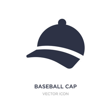 baseball cap icon on white background. Simple element illustration from Season concept.