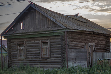 old non-residential wooden house