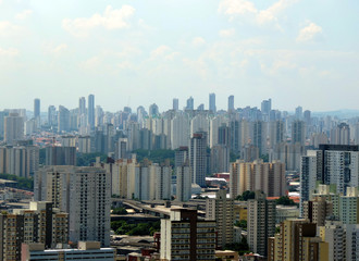 Sao Paulo east zone view