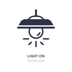 light on icon on white background. Simple element illustration from Technology concept.