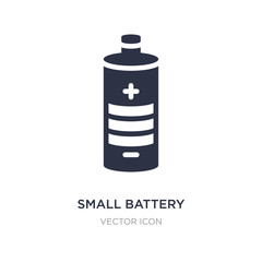 small battery with medium charge icon on white background. Simple element illustration from Technology concept.