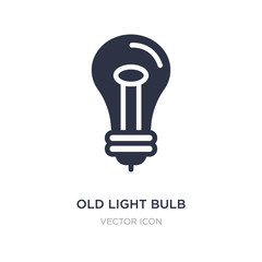 old light bulb icon on white background. Simple element illustration from Technology concept.