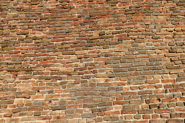 Protective old protective brick wall