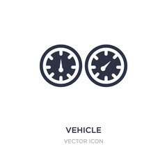 vehicle speedometer icon on white background. Simple element illustration from Technology concept.