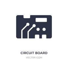 circuit board icon on white background. Simple element illustration from Technology concept.