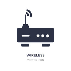 wireless transmitter icon on white background. Simple element illustration from Technology concept.