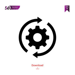 Outline settings icon isolated on white background. Best modern. Graphic design, mobile application, beauty icons 2019 year, user interface. Editable stroke. EPS10 format vector illustration