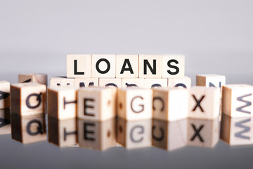 Loans word cube on reflection