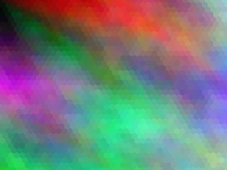 New multicolor background. Abstract illustration. Hexagonally pixeled