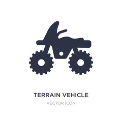 terrain vehicle icon on white background. Simple element illustration from Transport concept.