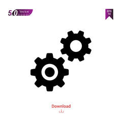 Outline settings icon isolated on white background. Best modern. Graphic design, mobile application, beauty icons 2019 year, user interface. Editable stroke. EPS10 format vector illustration