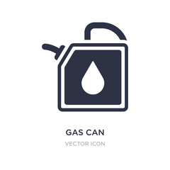 gas can icon on white background. Simple element illustration from Transport concept.