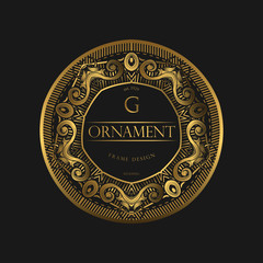 Frame Luxury with Golden Color