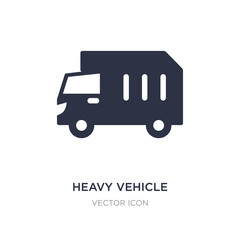 heavy vehicle icon on white background. Simple element illustration from Transport concept.