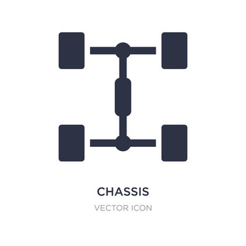 chassis icon on white background. Simple element illustration from Transport concept.