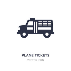 plane tickets icon on white background. Simple element illustration from Transport concept.