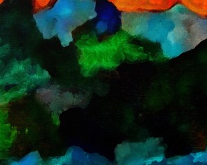 Abstract background in mixed colors. Oil and watercolor design elements. Design template for covers, posters and banners. Simple macro close-up paint brush strokes.