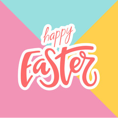 Easter card with handwritten text