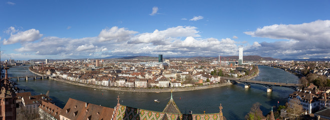 Panoramic View from top of Basel Minster