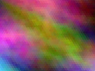 New multicolor background. Abstract illustration. Hexagonally pixeled
