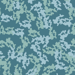 Marine camouflage of various shades of blue colors
