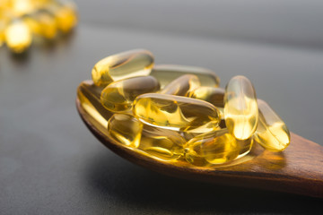 Omega 3 gel capsules