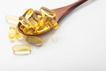 Omega 3 gel capsules