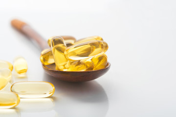 Omega 3 gel capsules