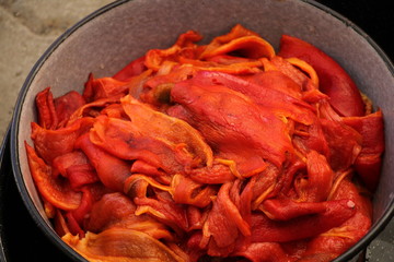 Peeled roasted red pepper
