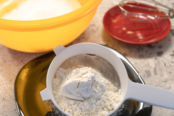 The process of preparing a festive dish for the holiday of Maslenitsa - pancakes