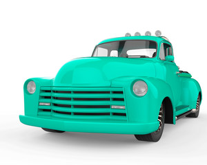 no brand pickup car in a white background