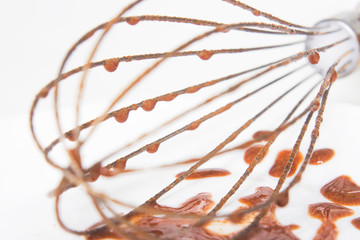 Obraz na płótnie Canvas Chocolate dessert Chocolate battered mixer