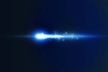 Obraz premium Abstract Arrow Light out technology background Hitech communication concept innovation background, vector illustration