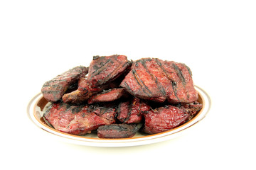 Grilled Steaks isolated