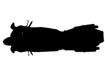 silhouette sport motorcycle vector