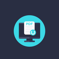 PDF download to pc icon