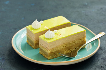 A piece of banana cake.