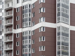 residential new home. new building. multi-storey residential complex.