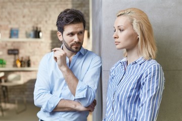 Young couple with relationship difficulties