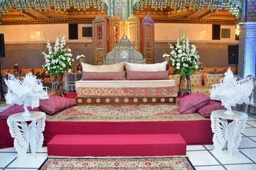 Beautiful decoration wedding ceremony .morocco